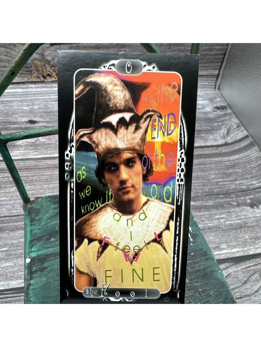 Rare Vintage “The Fool” Michael Stipe Tarot Card HTF Rock And Roll Tarot